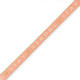 Schmuckband mit Text "Stay Strong" Coral red-beige